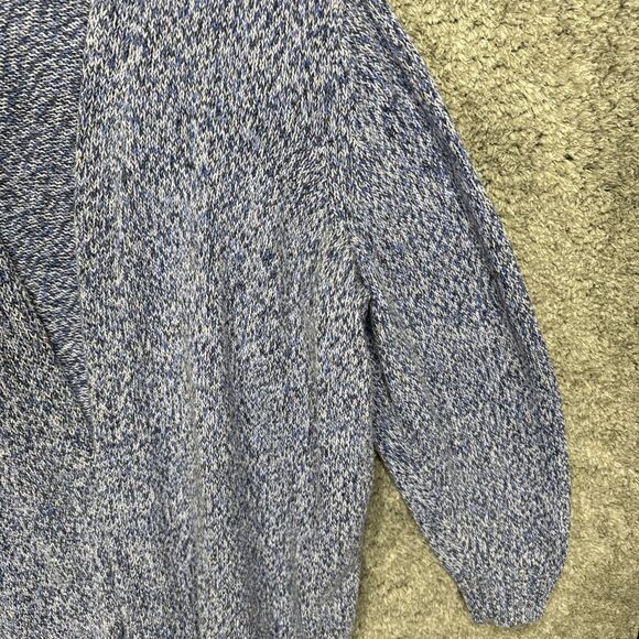 Lane Bryant Women’s Open Cardigan Sweater Size 22/ 24 Blue Marled Classic Knit - Picture 4 of 9